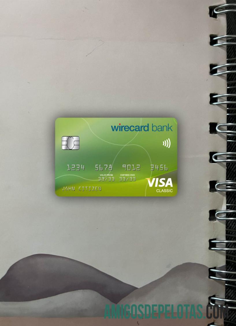 Alemanha Aschheim Wirecard Bank Visa Classic Card Photolook Front modelo